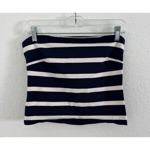 J. Crew Mariner Jersey Tube Top Women's Small Striped Nautical Strapless Preppy